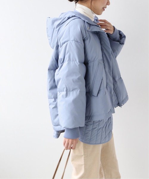 JOURNAL STANDARD relume（ジャーナルスタンダード　レリューム）の「【ALLIED】2WAYレイヤードダウン◆（ダウンジャケット/コート・レディース・ブラック/アイボリー/ブルー系その他・36/38）」の7枚目の写真