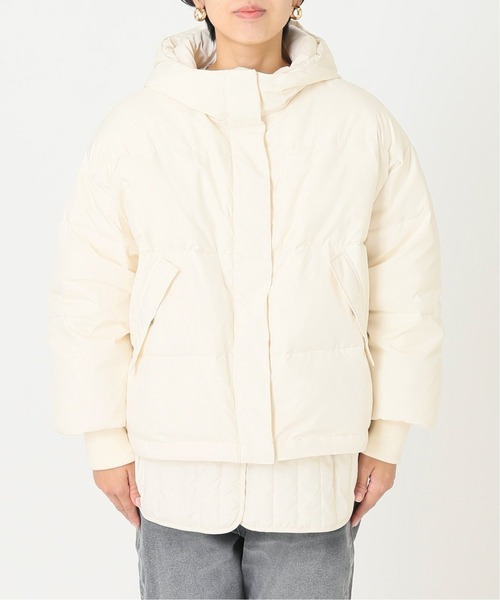 JOURNAL STANDARD relume（ジャーナルスタンダード　レリューム）の「【ALLIED】2WAYレイヤードダウン◆（ダウンジャケット/コート・レディース・ブラック/アイボリー/ブルー系その他・36/38）」の8枚目の写真