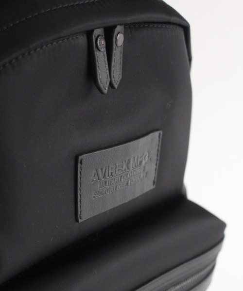 AVIREX（アヴィレックス）の「【直営店限定】LEATHER CONTRAST RUCK/ レザーコントラストリュック（バックパック/リュック・レディース・ブラック・FREE）」の2枚目の写真