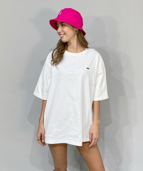 BILLABONG（ビラボン）の「BILLABONG/ビラボン  ビッグシルエット  バックプリントロゴTシャツ   BC013-214（Tシャツ/カットソー・レディース・ブラック/オレンジ/ブルー/ホワイト・L/M）」の5枚目の写真