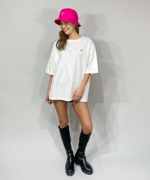 BILLABONG（ビラボン）の「BILLABONG/ビラボン  ビッグシルエット  バックプリントロゴTシャツ   BC013-214（Tシャツ/カットソー・レディース・ブラック/オレンジ/ブルー/ホワイト・L/M）」の7枚目の写真