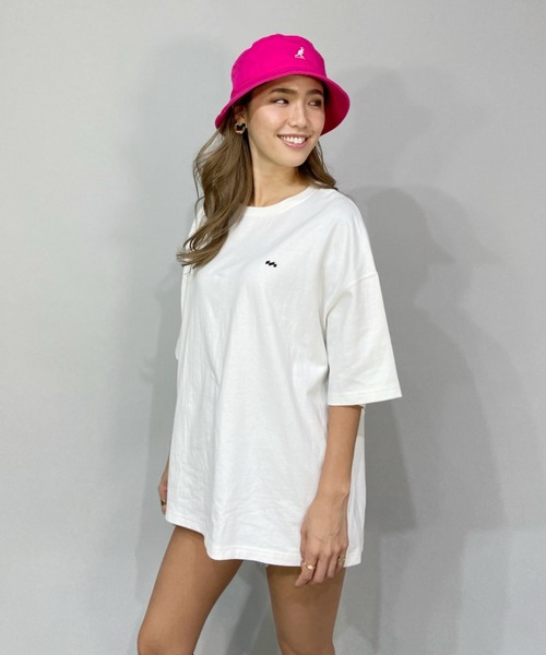 BILLABONG（ビラボン）の「BILLABONG/ビラボン  ビッグシルエット  バックプリントロゴTシャツ   BC013-214（Tシャツ/カットソー・レディース・ブラック/オレンジ/ブルー/ホワイト・L/M）」の6枚目の写真