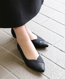 JELLY BEANS（ジェリービーンズ）の「グリッタートゥパンプス<ふわさら>(125-59012)JELLY BEANS(ジェリービーンズ)（パンプス・レディース）」