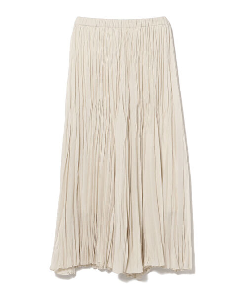 B:MING by BEAMS（ビーミングバイビームス）の「B:MING by BEAMS / ワッシャー プリーツ スカート 22SS（スカート・レディース・ラベンダー/ライトベージュ/ブラウン・SMALL/MEDIUM）」の7枚目の写真