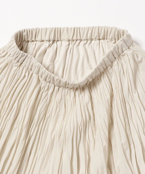 B:MING by BEAMS（ビーミングバイビームス）の「B:MING by BEAMS / ワッシャー プリーツ スカート 22SS（スカート・レディース・ラベンダー/ライトベージュ/ブラウン・SMALL/MEDIUM）」の5枚目の写真