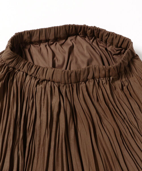 B:MING by BEAMS（ビーミングバイビームス）の「B:MING by BEAMS / ワッシャー プリーツ スカート 22SS（スカート・レディース・ラベンダー/ライトベージュ/ブラウン・SMALL/MEDIUM）」の21枚目の写真