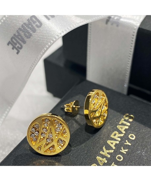 24karats（トゥウェンティーフォーカラッツ）の「Rhinestone Pierce（ピアス（両耳用）・メンズ・ゴールド・FREE）」の4枚目の写真