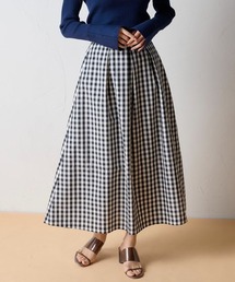 Droite lautreamont | ギンガムチェックタックスカート(スカート)