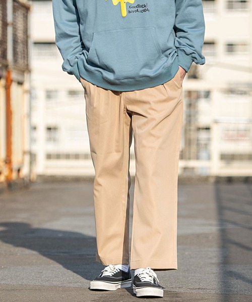 SILVER BULLET(シルバーバレット)の「『CavariA/キャバリア』ツータックツイルロングパンツ(チノパンツ・メンズ・グリーン/オフホワイト/ベージュ/ブラック・XL/M/L)」の18枚目の写真