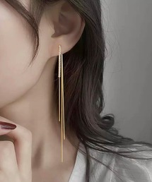 【 NOLITA / ノリータ 】タッセルチェーン シンプル ピアス