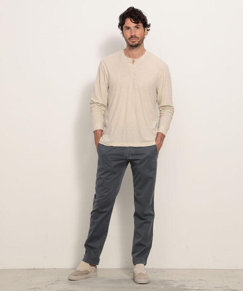 JAMES PERSE（ジェームスパース）の「コットンリネンストレッチ カフドパンツ MLCE1367（その他パンツ・メンズ・ブラック系その他/ブラウン系その他/グレー系その他2・1/2/0/3）」の4枚目の写真