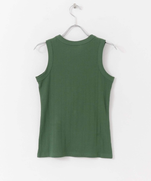 SENSE OF PLACE by URBAN RESEARCH（センスオブプレイスバイアーバンリサーチ）の「ランダムリブアメスリタンクトップ（タンクトップ・レディース・ブラック/オフホワイト/グリーン・ONE）」の17枚目の写真
