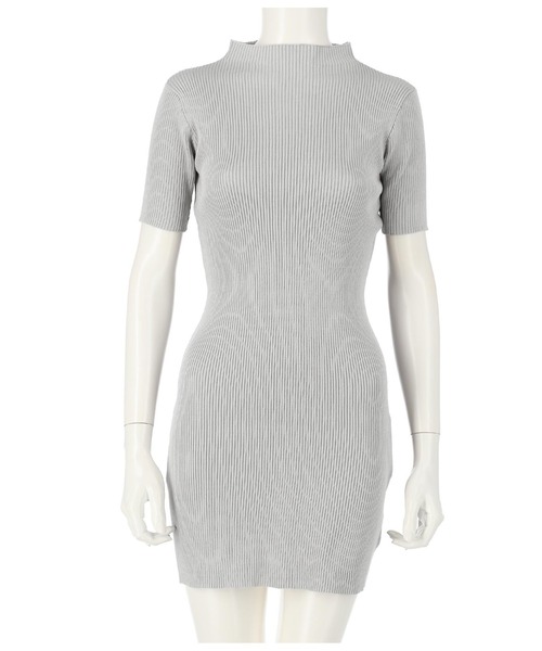 ANAP（アナップ）の「プチハイネックミニワンピース（ワンピース・レディース・ライトグレー/ブラック/グレイッシュベージュ・FREE）」の13枚目の写真