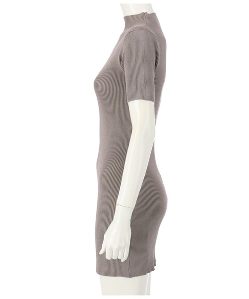 ANAP（アナップ）の「プチハイネックミニワンピース（ワンピース・レディース・ライトグレー/ブラック/グレイッシュベージュ・FREE）」の8枚目の写真