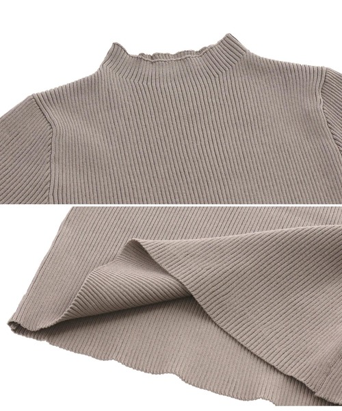 ANAP（アナップ）の「プチハイネックミニワンピース（ワンピース・レディース・ライトグレー/ブラック/グレイッシュベージュ・FREE）」の15枚目の写真