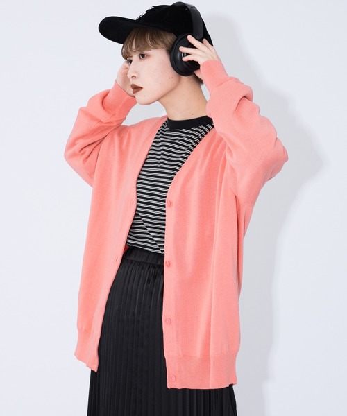 kutir（クティール）の「Vネックカラーカーディガン（カーディガン/ボレロ・レディース・ベージュ/パープル/レッド/ピンク/イエロー/ブルー/グリーン・FREE）」の6枚目の写真