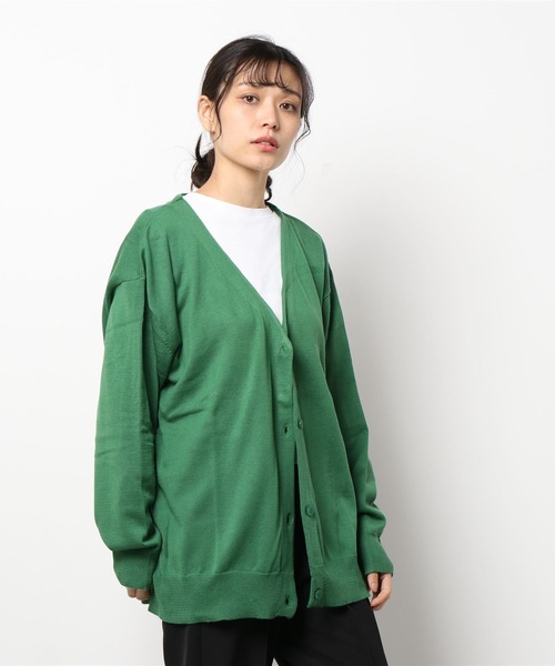 kutir（クティール）の「Vネックカラーカーディガン（カーディガン/ボレロ・レディース・ベージュ/パープル/レッド/ピンク/イエロー/ブルー/グリーン・FREE）」の3枚目の写真