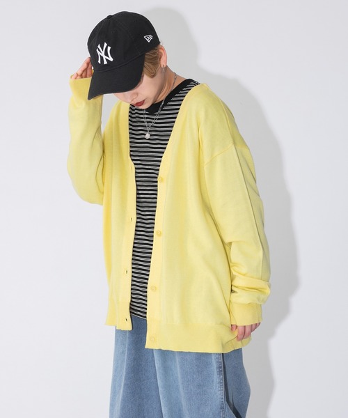 kutir（クティール）の「Vネックカラーカーディガン（カーディガン/ボレロ・レディース・ベージュ/パープル/レッド/ピンク/イエロー/ブルー/グリーン・FREE）」の17枚目の写真