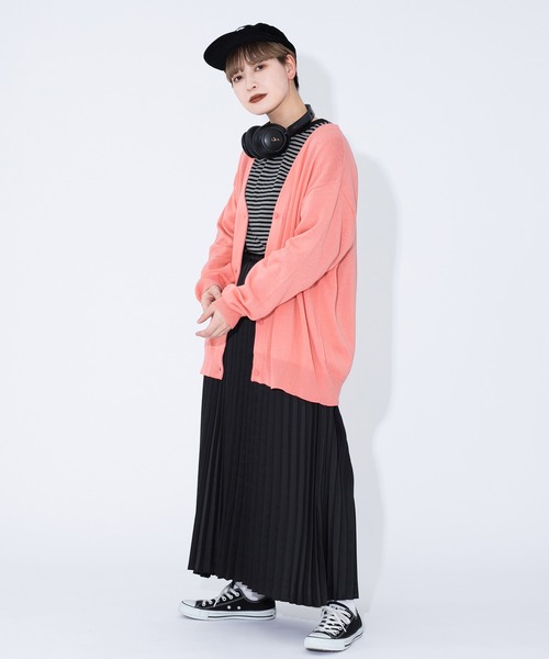 kutir（クティール）の「Vネックカラーカーディガン（カーディガン/ボレロ・レディース・ベージュ/パープル/レッド/ピンク/イエロー/ブルー/グリーン・FREE）」の10枚目の写真