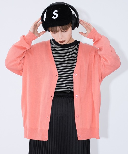 kutir（クティール）の「Vネックカラーカーディガン（カーディガン/ボレロ・レディース・ベージュ/パープル/レッド/ピンク/イエロー/ブルー/グリーン・FREE）」の13枚目の写真