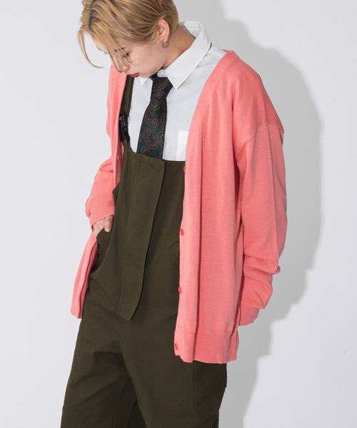 kutir（クティール）の「Vネックカラーカーディガン（カーディガン/ボレロ・レディース・ベージュ/パープル/レッド/ピンク/イエロー/ブルー/グリーン・FREE）」の8枚目の写真