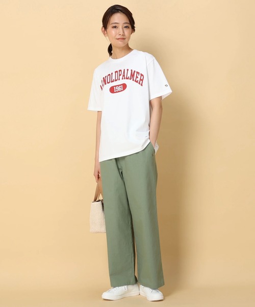 Arnold Palmer（アーノルドパーマー）の「リネンライク リラックス イージーパンツ（その他パンツ・レディース・カーキ/ベージュ/ピンク・M/L）」の13枚目の写真