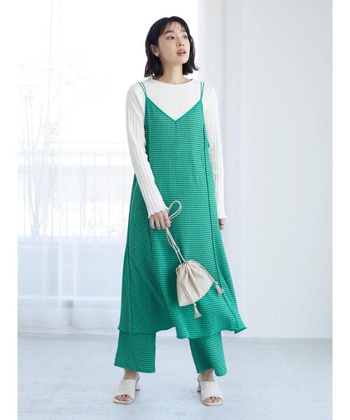 Green　Parks（グリーンパークス）の「シャーリングパンツ（その他パンツ・レディース・グリーン/ブラック・FREE）」の16枚目の写真