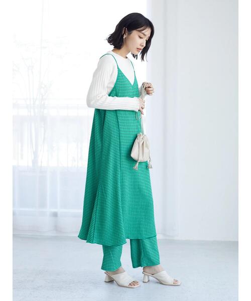 Green　Parks（グリーンパークス）の「シャーリングパンツ（その他パンツ・レディース・グリーン/ブラック・FREE）」の17枚目の写真