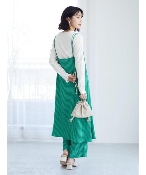 Green　Parks（グリーンパークス）の「シャーリングパンツ（その他パンツ・レディース・グリーン/ブラック・FREE）」の18枚目の写真