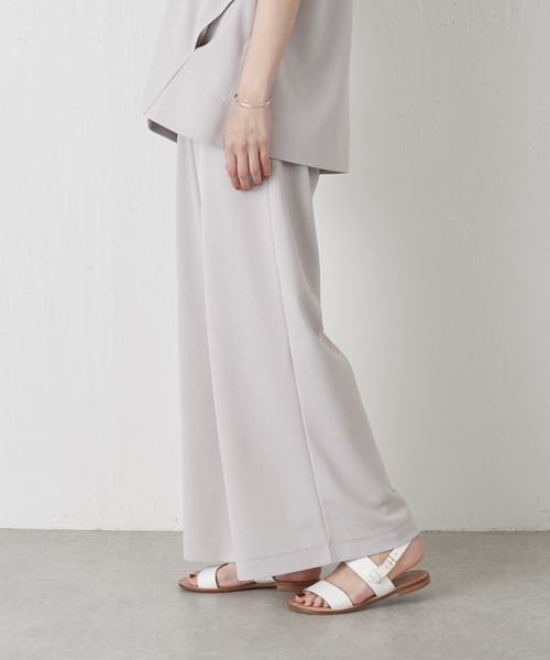 BEARDSLEY(ビアズリー)の「【低身長・ウエストゴム・高身長にも3サイズ展開】ドライタッチパンツ(その他パンツ・レディース・ブラック/ライトグレー・0/1/2)」の1枚目の写真