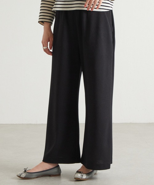 BEARDSLEY(ビアズリー)の「【低身長・ウエストゴム・高身長にも3サイズ展開】ドライタッチパンツ(その他パンツ・レディース・ブラック/ライトグレー・0/1/2)」の7枚目の写真