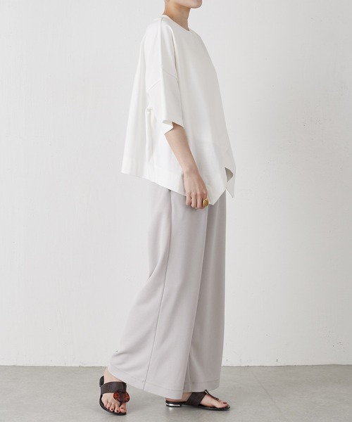 BEARDSLEY(ビアズリー)の「【低身長・ウエストゴム・高身長にも3サイズ展開】ドライタッチパンツ(その他パンツ・レディース・ブラック/ライトグレー・0/1/2)」の16枚目の写真