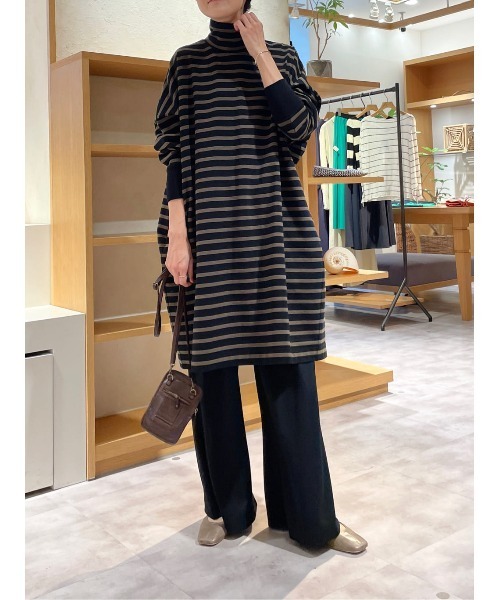 BEARDSLEY(ビアズリー)の「【低身長・ウエストゴム・高身長にも3サイズ展開】ドライタッチパンツ(その他パンツ・レディース・ブラック/ライトグレー・0/1/2)」の18枚目の写真