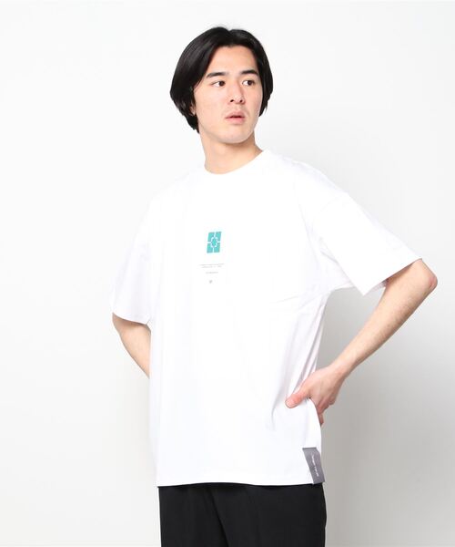 A4A（エーフォーエー）の「A4A(エーフォーエー) BLOCK SST/ショートスリーブTシャツ（Tシャツ/カットソー・メンズ・ブラック/ホワイト・FREE）」の2枚目の写真