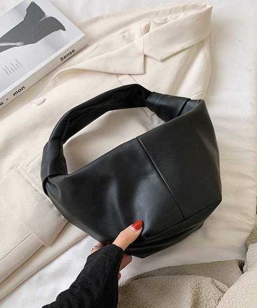 shopnikoniko（ショップニコニコ）の「ノット ワンハンドルバッグ ハンドバッグ　ミニバッグ（ハンドバッグ・レディース・ベージュ/ブラウン/ホワイト/ブラック・フリー）」の12枚目の写真