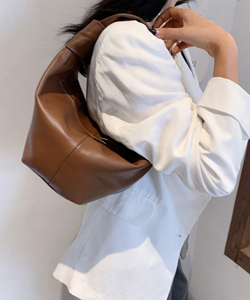 shopnikoniko（ショップニコニコ）の「ノット ワンハンドルバッグ ハンドバッグ　ミニバッグ（ハンドバッグ・レディース・ベージュ/ブラウン/ホワイト/ブラック・フリー）」の18枚目の写真