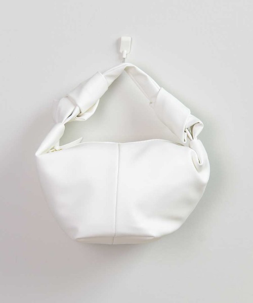 shopnikoniko（ショップニコニコ）の「ノット ワンハンドルバッグ ハンドバッグ　ミニバッグ（ハンドバッグ・レディース・ベージュ/ブラウン/ホワイト/ブラック・フリー）」の10枚目の写真