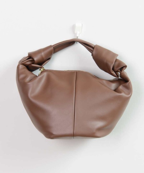 shopnikoniko（ショップニコニコ）の「ノット ワンハンドルバッグ ハンドバッグ　ミニバッグ（ハンドバッグ・レディース・ベージュ/ブラウン/ホワイト/ブラック・フリー）」の22枚目の写真