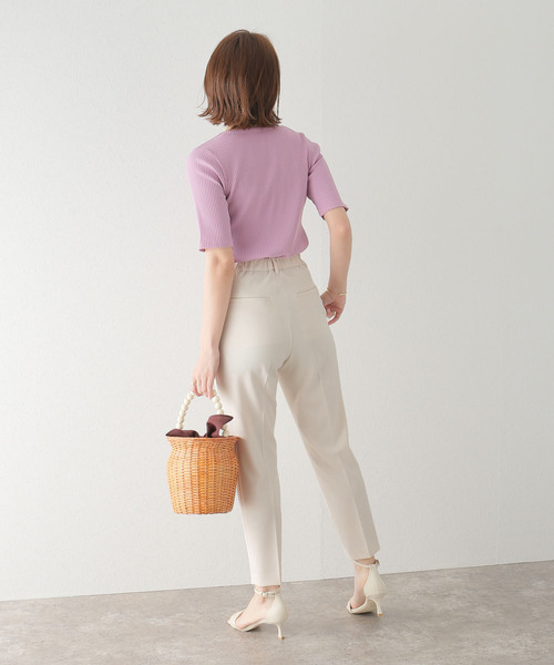 La TOTALITE(ラトータリテ)の「メランジツイルテーパードパンツ(その他パンツ・レディース・スカイブルー/ベージュ系その他/グリーン・38/36)」の10枚目の写真
