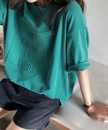 【AsRiRe】オーバーサイズ 立体ロゴTシャツ