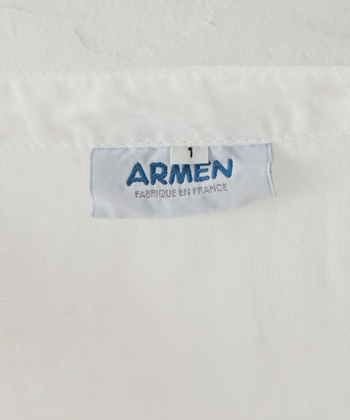 ARMEN(アーメン)の「【ARMEN/アーメン】 LINEN PLAIN CREW P/O BL:ブラウス(シャツ/ブラウス・レディース・ホワイト/ブラック・SMALL)」の21枚目の写真