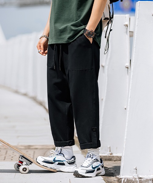 HOOK（フック）の「HOOK- 薄手裾折り返しデザインカーゴバンツ（カーゴパンツ・メンズ・ダークベージュ/カーキ/ブラック・XXL/M/L/XL）」の16枚目の写真