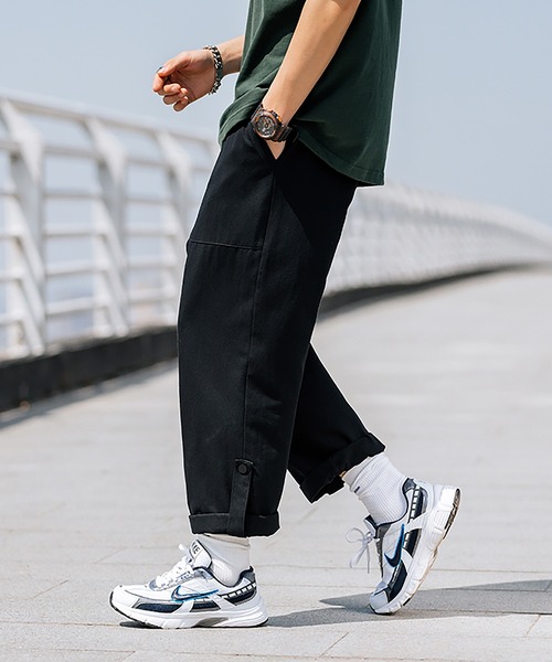 HOOK（フック）の「HOOK- 薄手裾折り返しデザインカーゴバンツ（カーゴパンツ・メンズ・ダークベージュ/カーキ/ブラック・XXL/M/L/XL）」の20枚目の写真