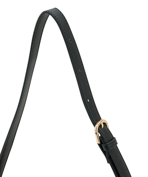 VIS（ビス）の「リサイクルフェイクレザーフロントジップハーフムーンショルダー【sustainable】（ショルダーバッグ・レディース・ブラック/キナリ/グリーン・FREE）」の16枚目の写真