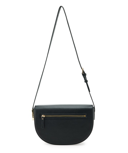 VIS（ビス）の「リサイクルフェイクレザーフロントジップハーフムーンショルダー【sustainable】（ショルダーバッグ・レディース・ブラック/キナリ/グリーン・FREE）」の11枚目の写真