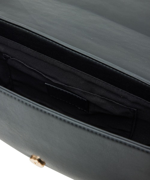 VIS（ビス）の「リサイクルフェイクレザーフロントジップハーフムーンショルダー【sustainable】（ショルダーバッグ・レディース・ブラック/キナリ/グリーン・FREE）」の13枚目の写真