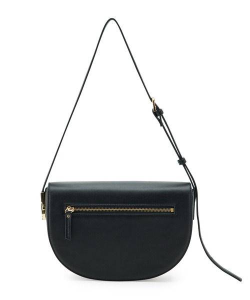 VIS（ビス）の「リサイクルフェイクレザーフロントジップハーフムーンショルダー【sustainable】（ショルダーバッグ・レディース・ブラック/キナリ/グリーン・FREE）」の19枚目の写真