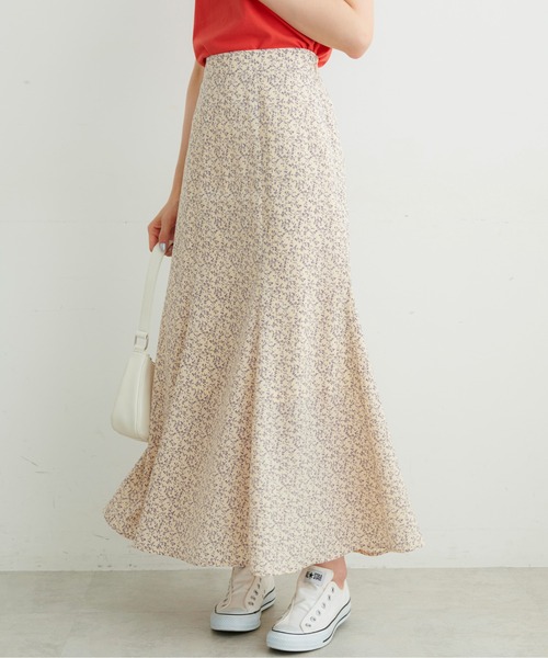 FREE'S MART（フリーズマート）の「フラワープリントマーメイドスカート（スカート・レディース・ホワイト系その他/ブラック系その他/ベージュ系その他・SMALL/MEDIUM）」の13枚目の写真