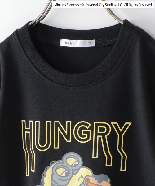 セール】【キッズ】ミニオン／HUNGRY プリントTシャツ（100