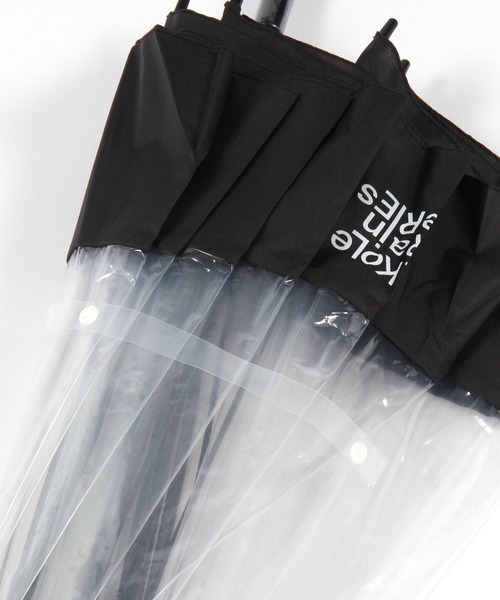 LAKOLE（ラコレ）の「切替デザイン長傘 / 260786（長傘・レディース・ライトブルー/ブラック/ベージュ/グレー/アイボリー/サックスブルー・FREE）」の9枚目の写真